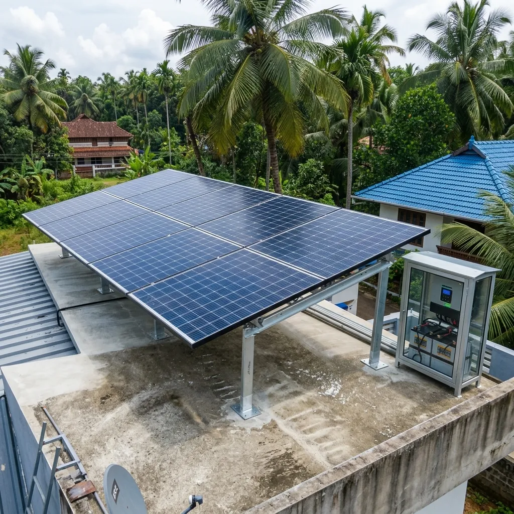 Off-Grid Solar System with Battery Backup